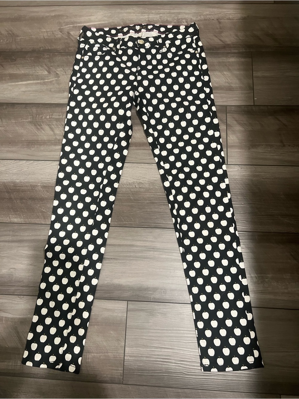 kate spade Black and White Polka Dot Top with Pink Stitching